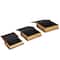 Faux Leather Geometric Woven Grid Book Storage Box Set